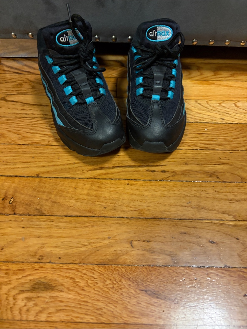 Nike kids Black & Teal Air Max Sneakers